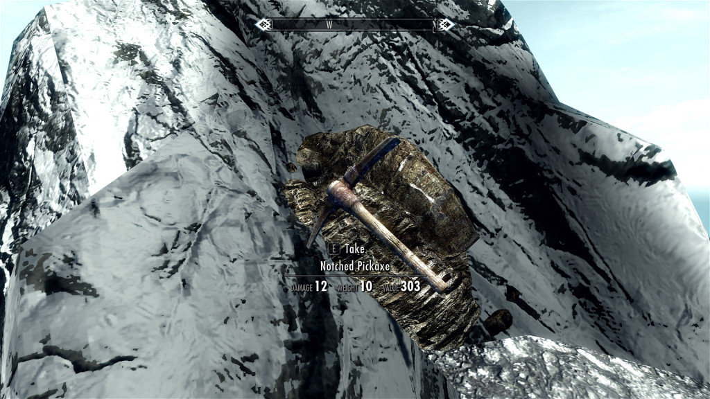 Skyrim Secrets Notched Pickaxe