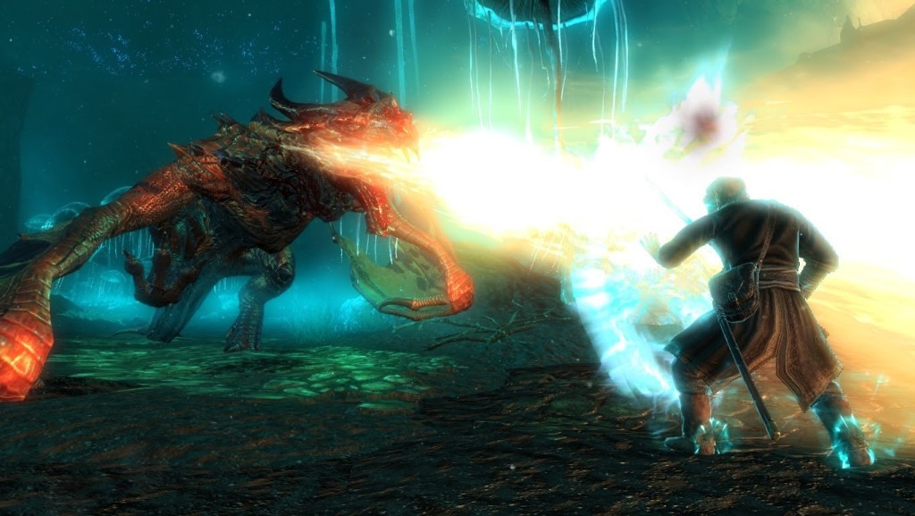 Skyrim: Fighting Karstaag.