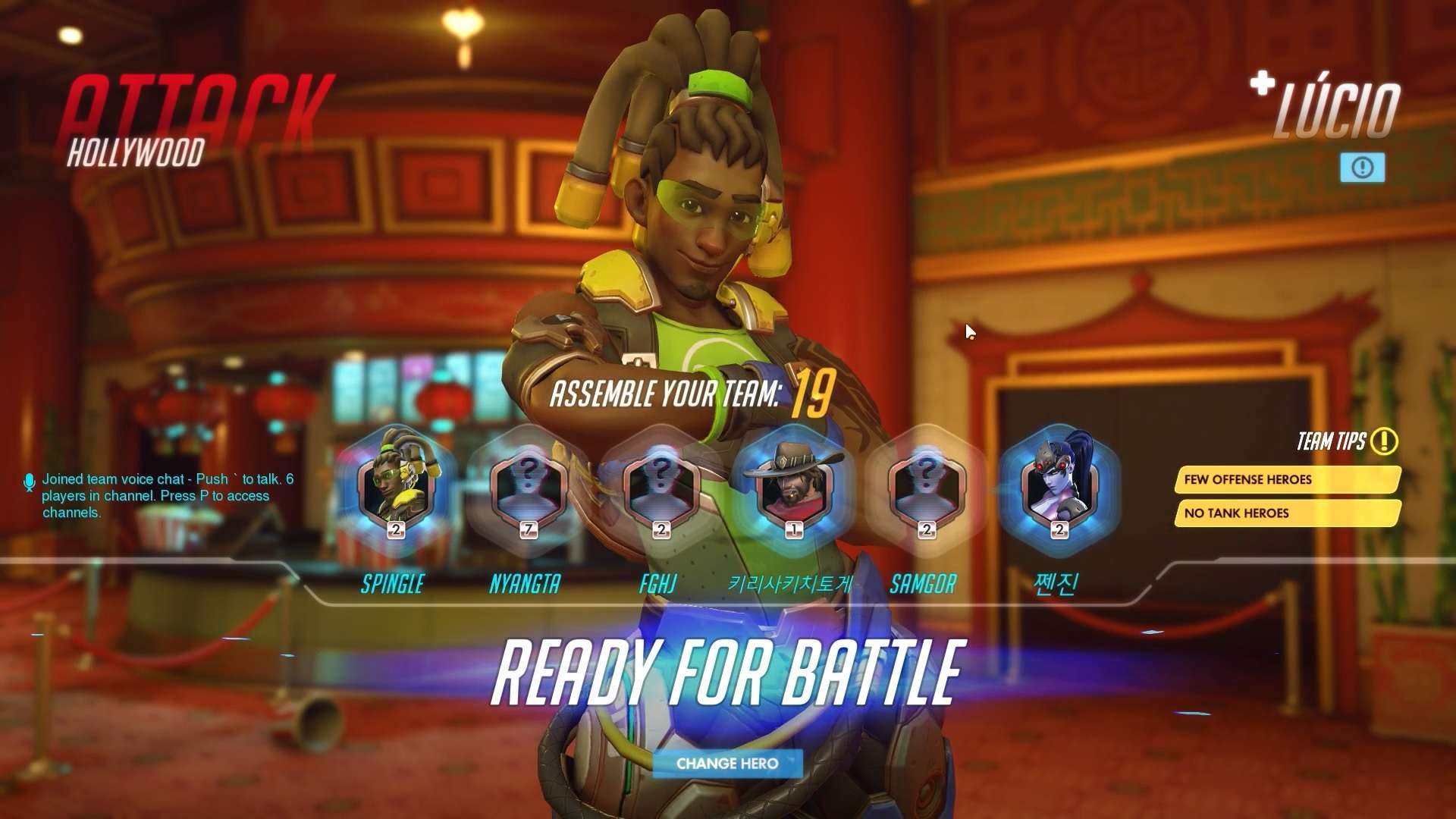 Overwatch Character Select