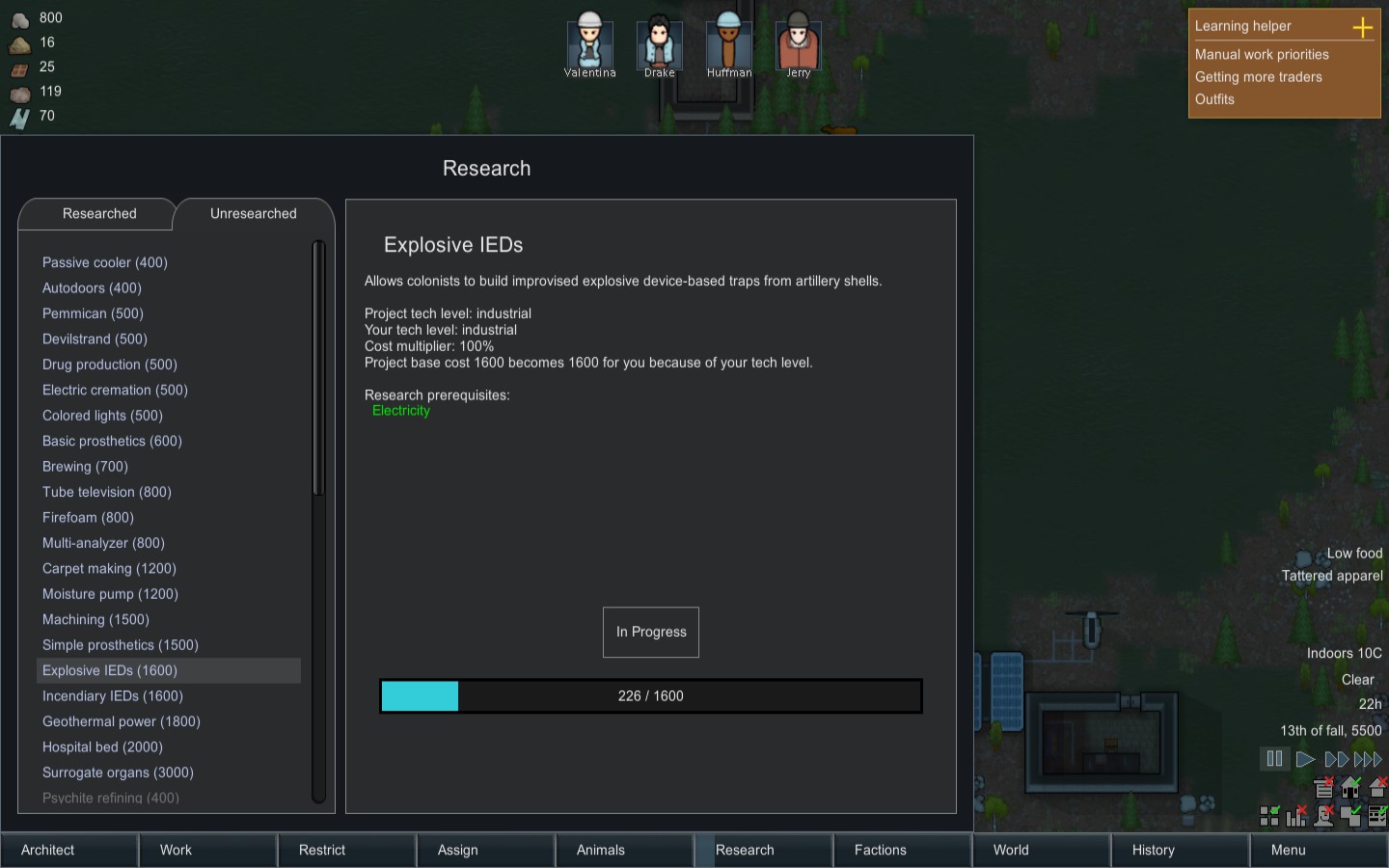 Rimworld Research