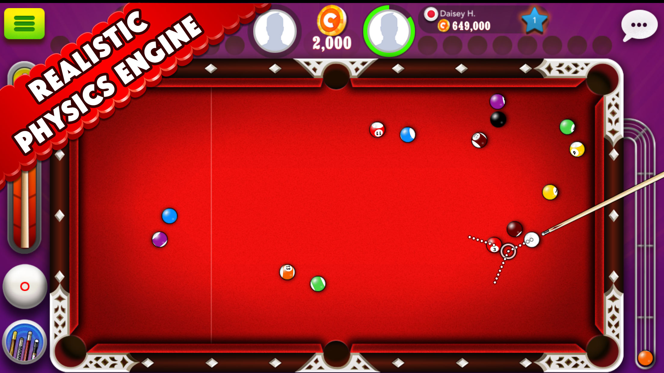 HOT 8 BALL BILLIARDS PVP free online game on